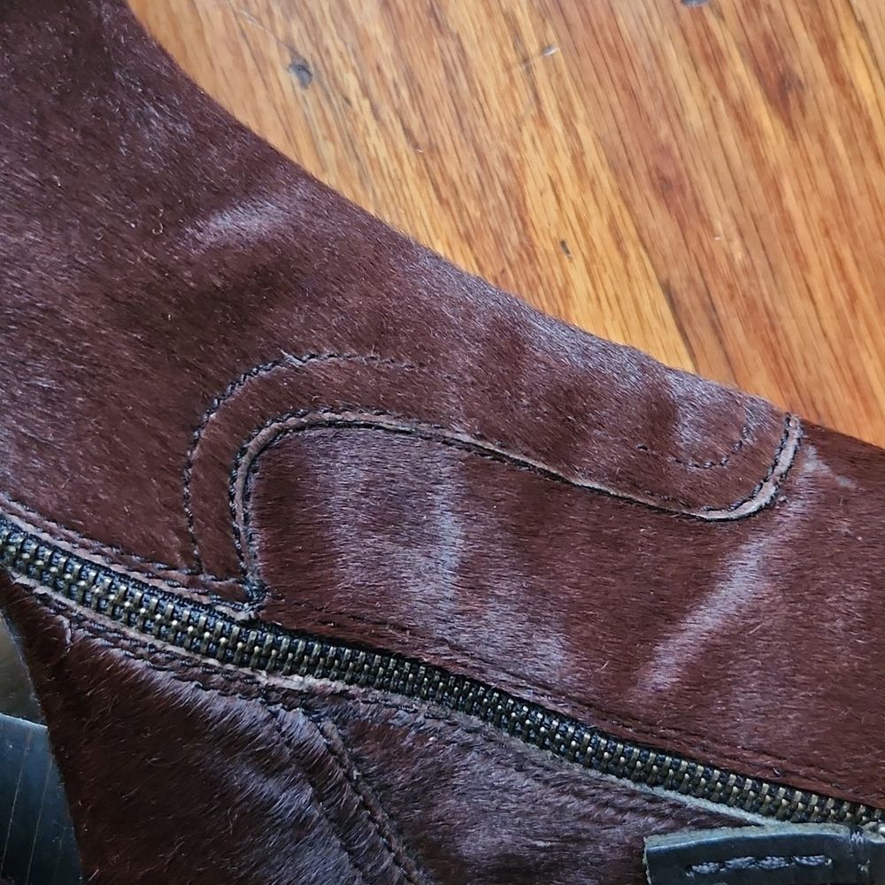 Frye Parker cow fur heels boots - Picture 7 of 12